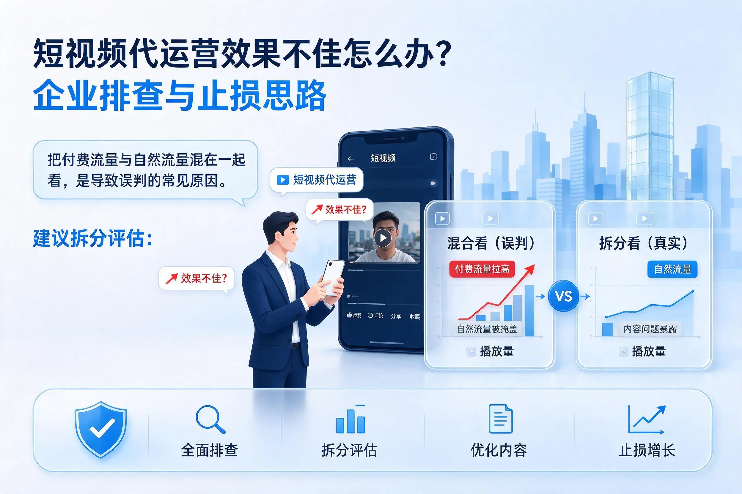 短视频代运营效果不佳怎么办？安阳企业排查与止损思路