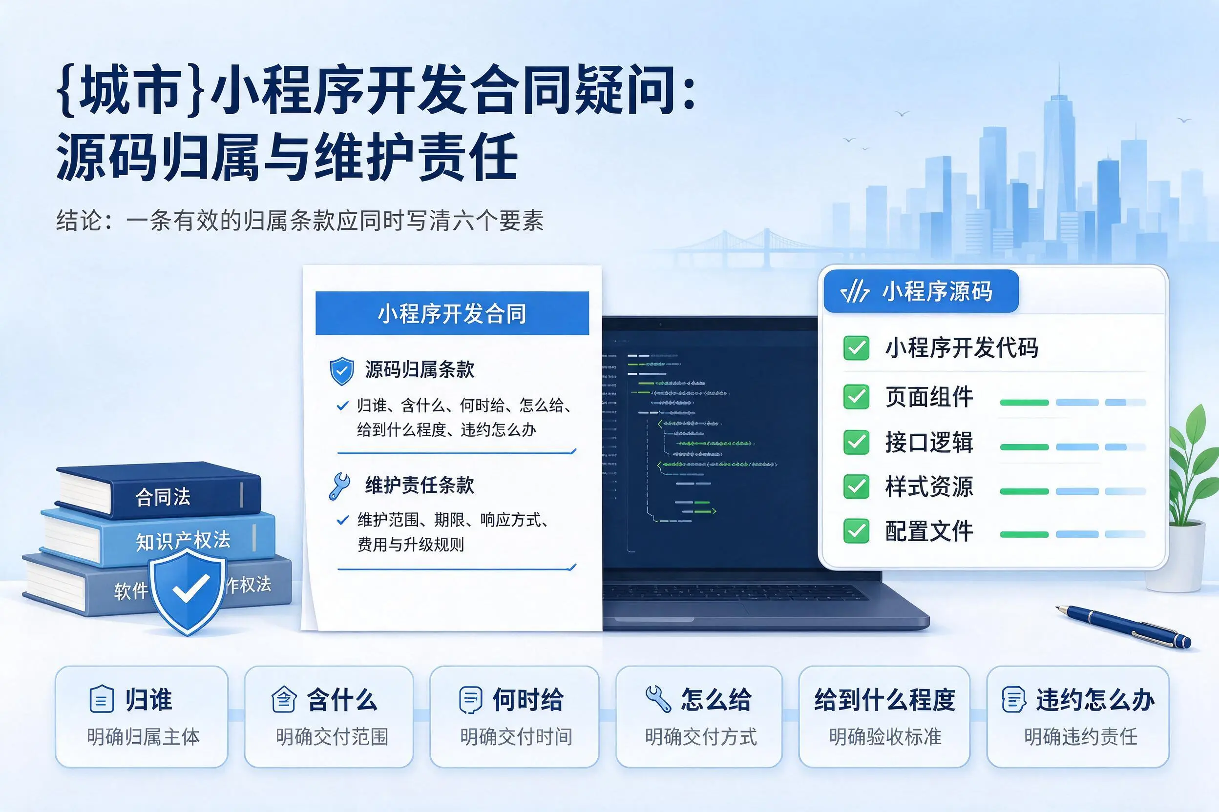 安阳小程序开发合同疑问：源码归属与维护责任