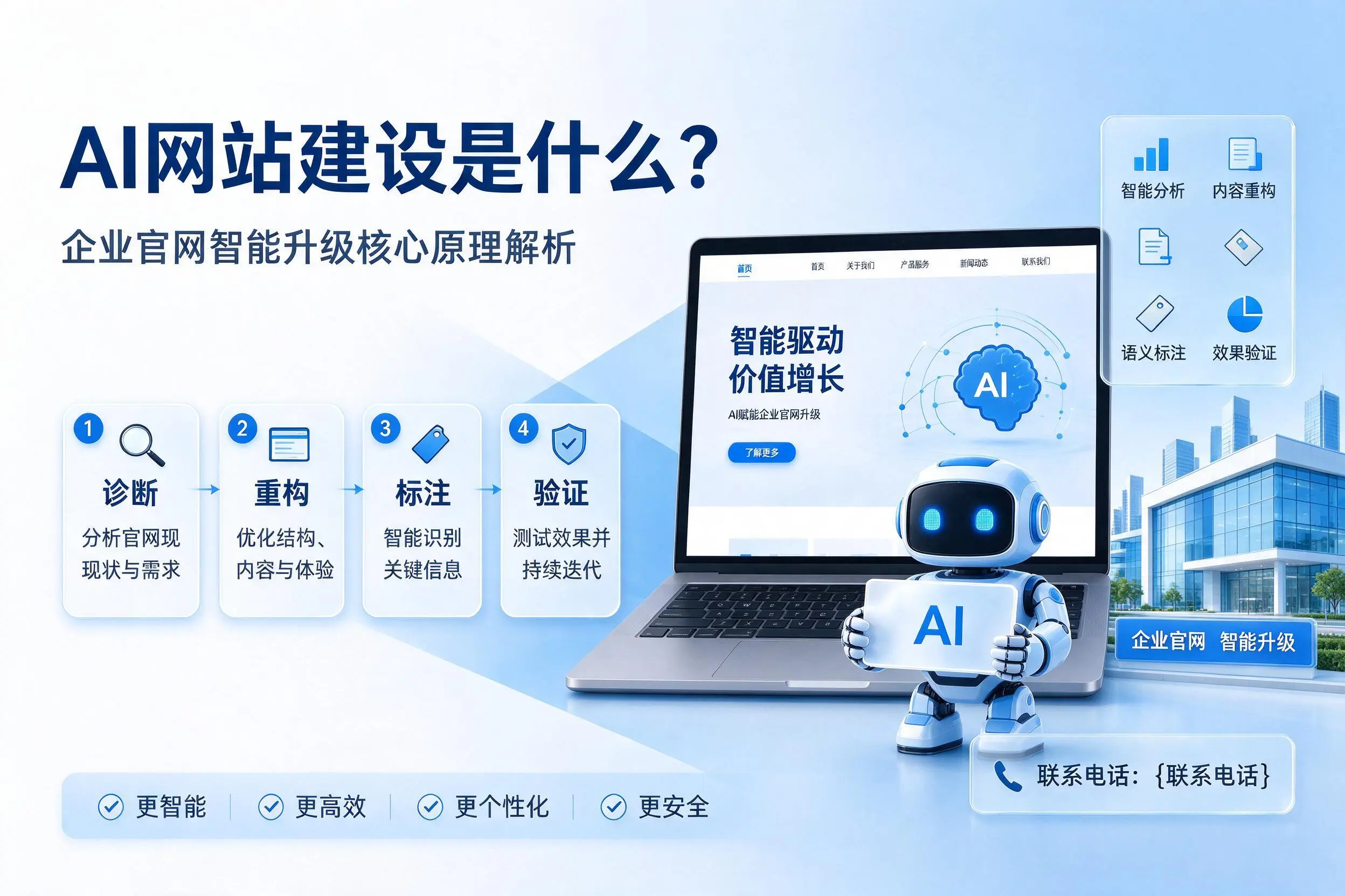 AI网站建设是什么?安阳企业官网智能升级核心原理解析