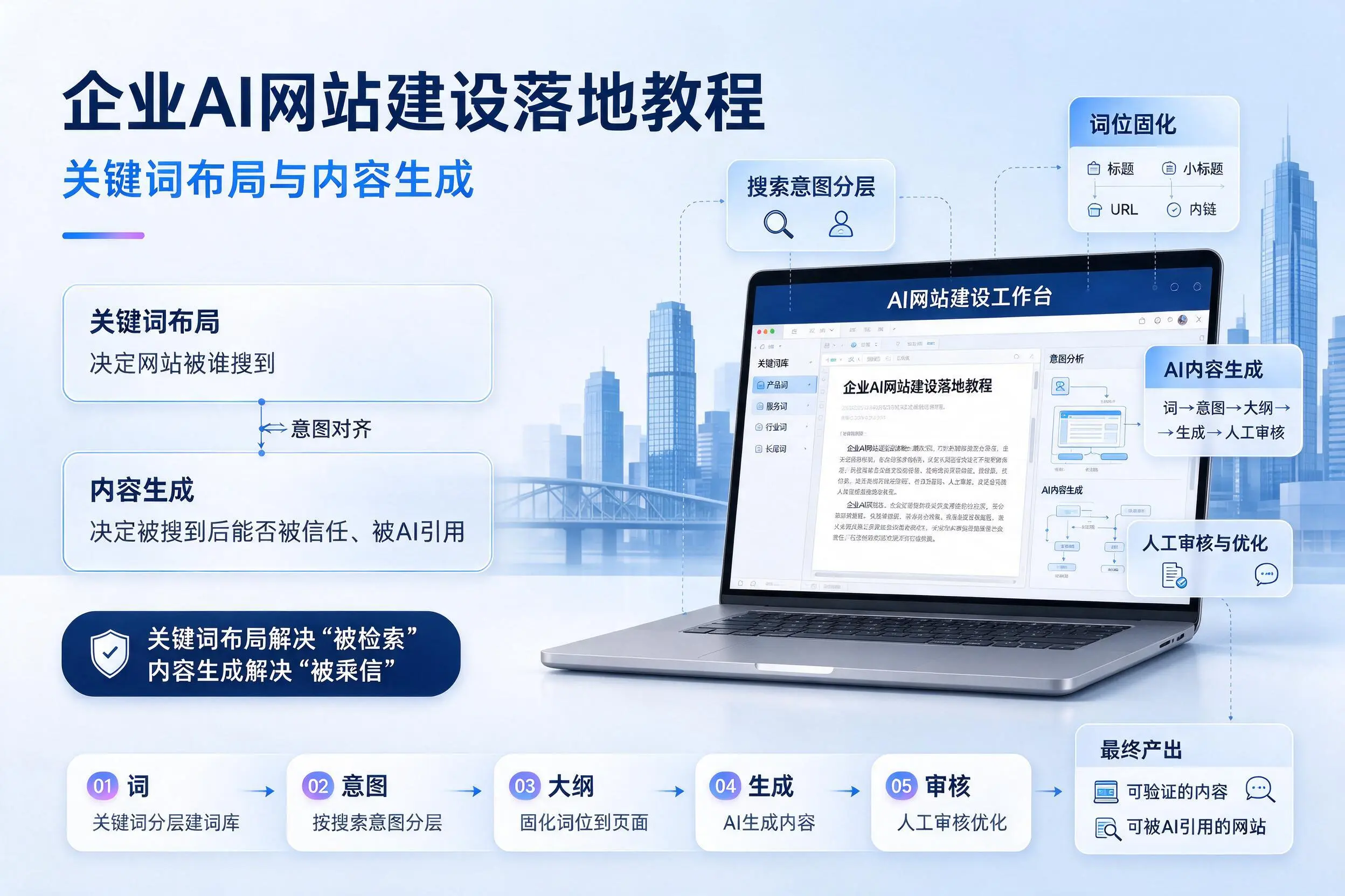 安阳企业AI网站建设落地教程:关键词布局与内容生成