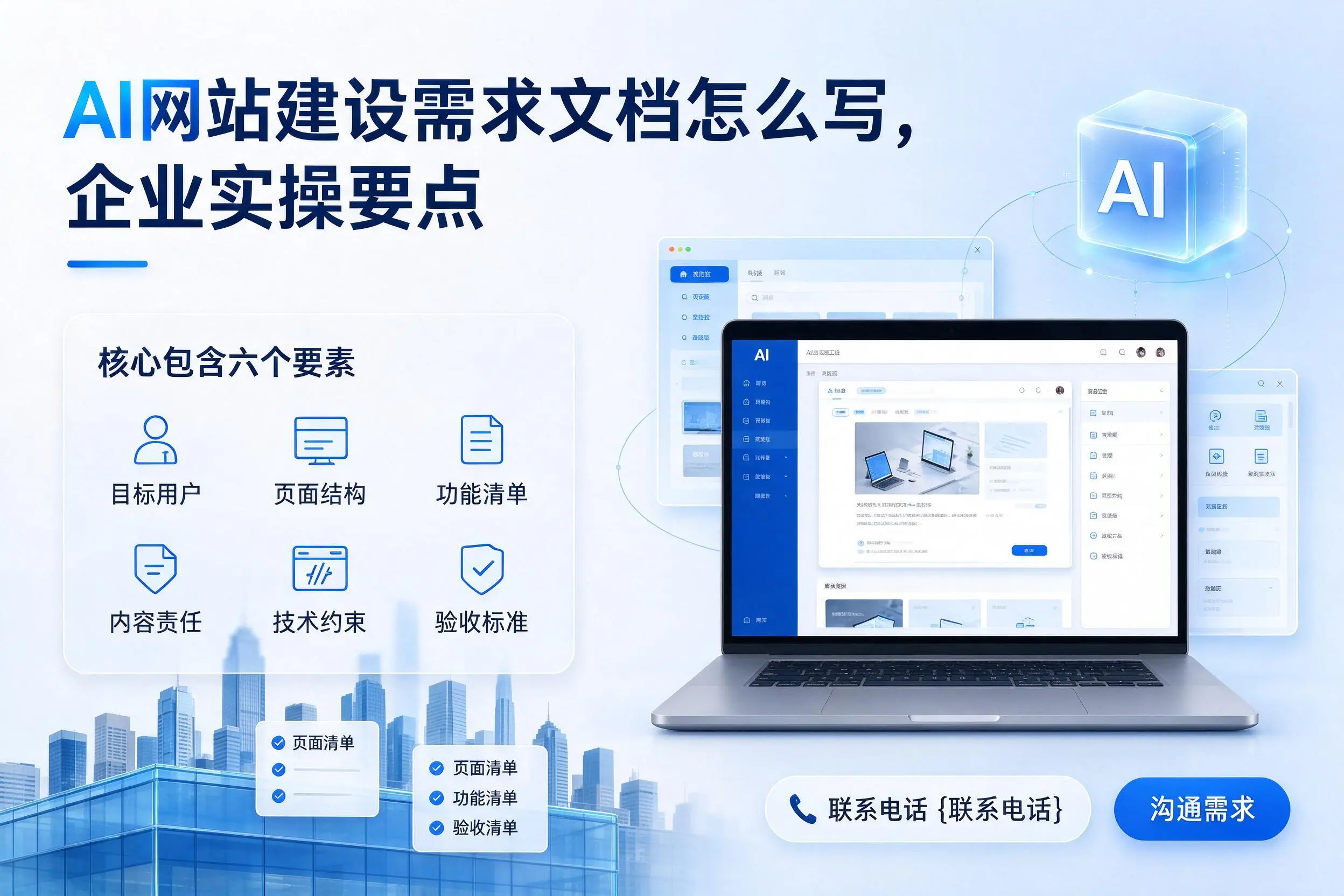 AI网站建设需求文档怎么写，安阳企业实操要点