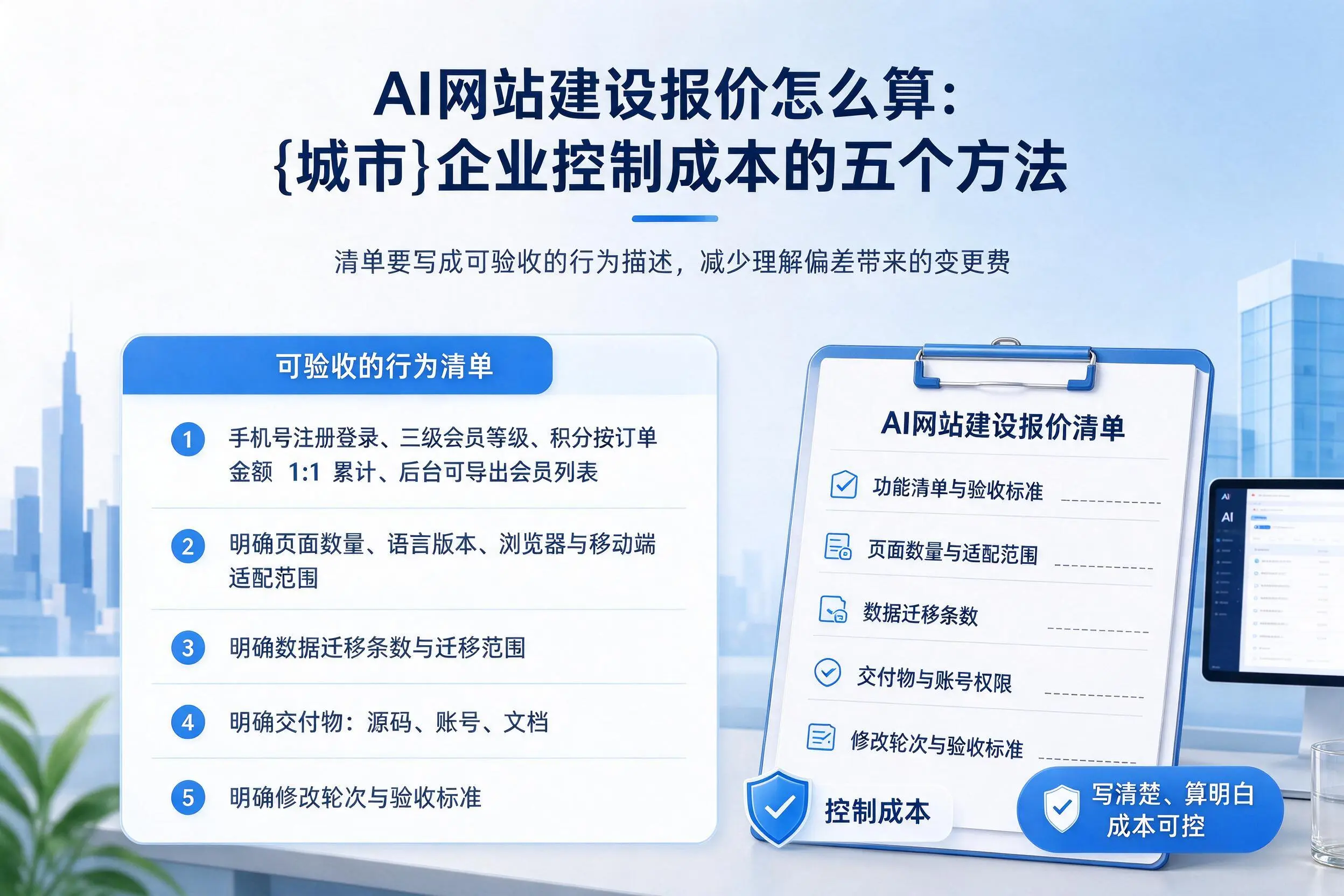 AI网站建设报价怎么算：安阳企业控制成本的五个方法